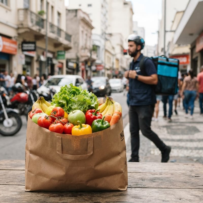Amazon Now no Brasil: Como o Setor de Alimentos Frescos Transformou a Entrega Ultrarrápida