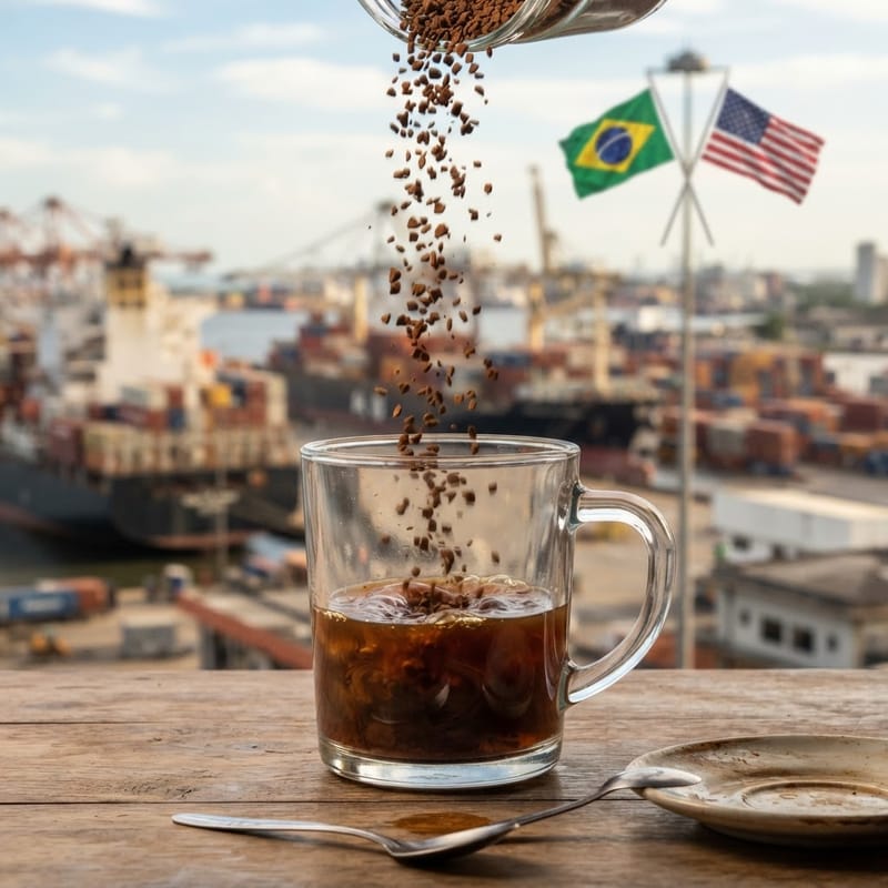 O Impacto das Tarifas sobre o Café Solúvel Brasileiro no Mercado dos EUA em 2026